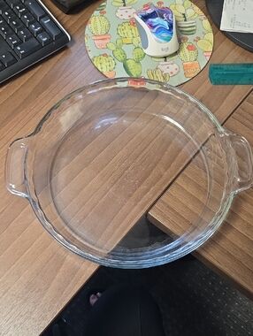 Anchor Hocking Clear Round Glass Baking Dish with Side Handles